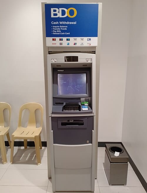 BDO ATM (BDO Unibank) 모습
